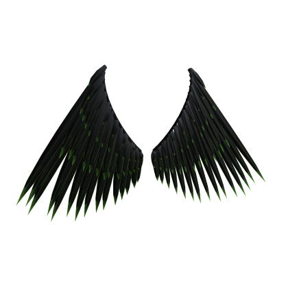 Black & Neon Green Toxic Cyber Wings Roblox item