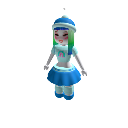 Blue y2k girl