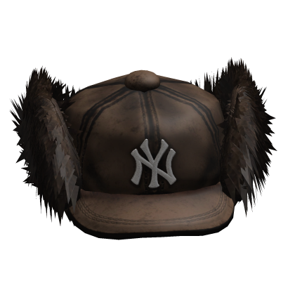 2000s Vintage Brown Trapper Cap w/ Fur Roblox item