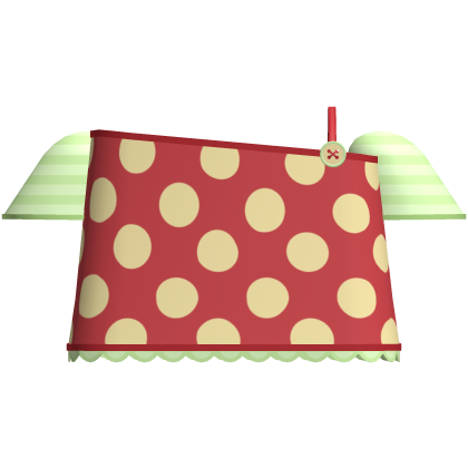 red apple polka dot off shoulder top
