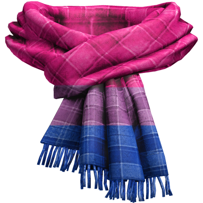 Bi Pride Flag Neck Scarf 3.0