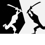 Dark ninja and Light ninja