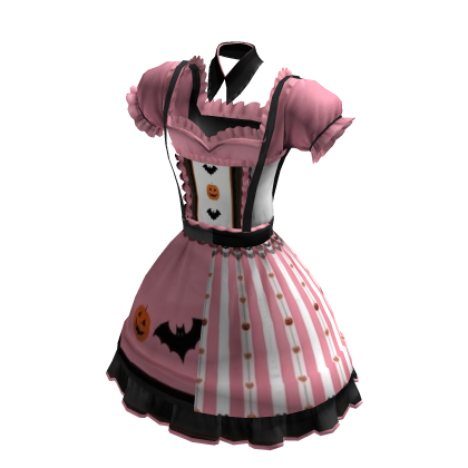 🎃 Pink Halloween Lace Lolita Spooky Dress 