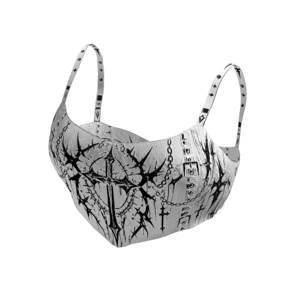 ✅🔴EMO✅🔴 White Crop Top
