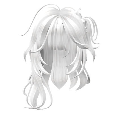 Cute Anime Gyaru Hair W Ponytail (White) Roblox item