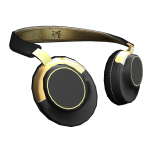 ✅ Black And Gold Neck headphones 1.0