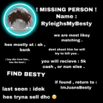 friends missing posters <3