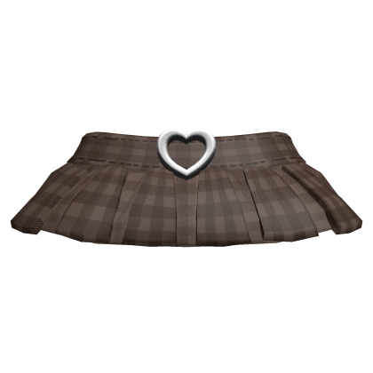 Chibi Doll Heart Skirt Brown