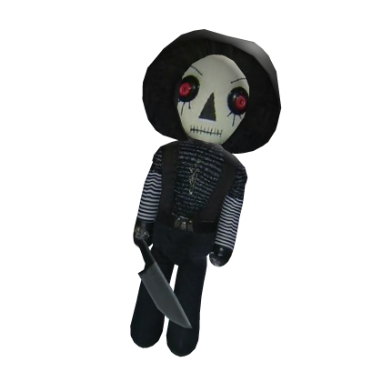 vkei emo goth scary killer plushie on waist