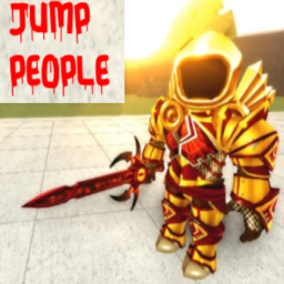 jump people with a sword