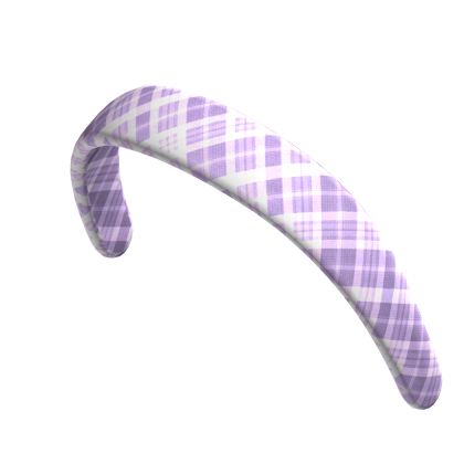 Trendy Headband (Light Purple Gingham) Roblox item