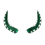 Reversed Emerald Mystic Horns
