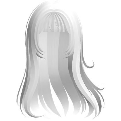 Long Windy Cute Flowy Hair In White