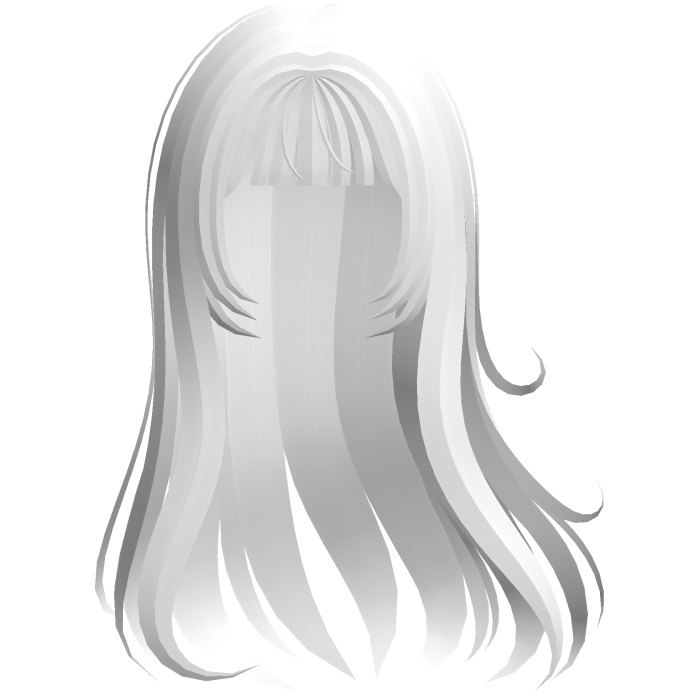 Long Windy Cute Flowy Hair In White