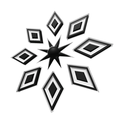 Fractal Star Halo (Black White)