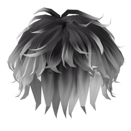 (Shadow) Black to White Messy Cheap Hair Roblox item