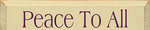 Peace Too All