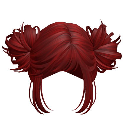 Simple Anime Y2k Buns Red