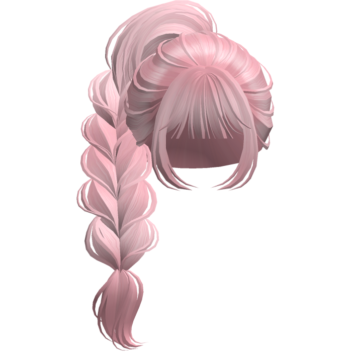 Braided Anime Princess Ponytail Pink