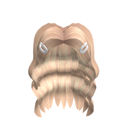 Curly iconic hair for iconic people in blonde Roblox item