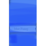 Blue fuzzy