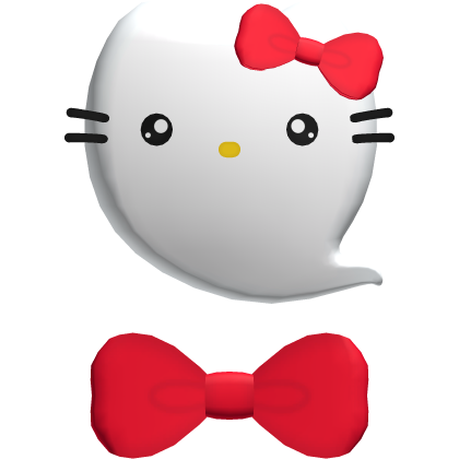 halloween | ghost kitty hairclip