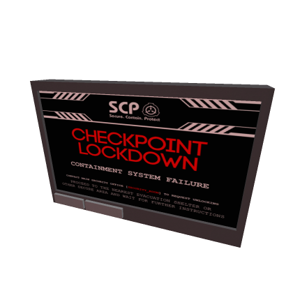 SCP: CB Monitor Checkpoint Lockdown.