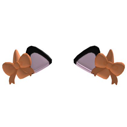 ♡ kawaii bat kitty ears in orange