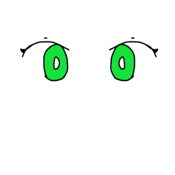 Kawaii Green eyes Roblox decal