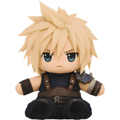 Cloud Strife Plushie (Waist L)