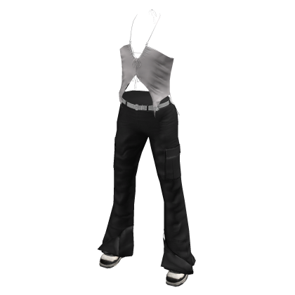 BB Black Y2K Cargo Pants and Top