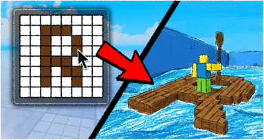 Thumbnail for Roblox game: Draw A Raft & Set Sail