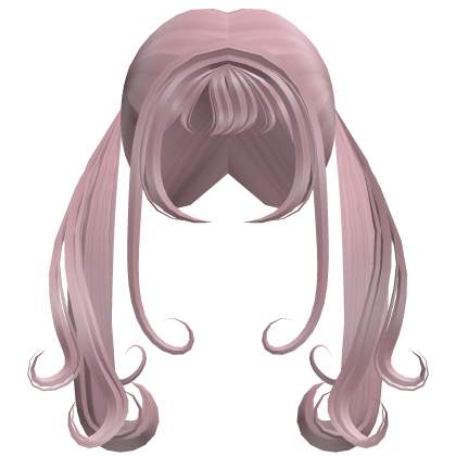 pink long baby wavy pigtails cute doll hair ♡ Roblox item