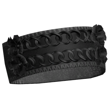 3.0 Black Y2K Emo Flower Arm Bracelet Double Chain