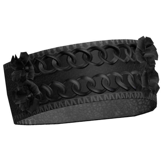 3.0 Black Y2K Emo Flower Arm Bracelet Double Chain