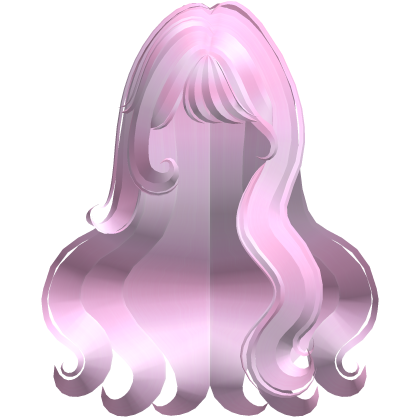 ♡ Cute Fluffy Wavy Hair w/ Bangs (Pink)