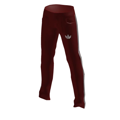 Red adidas pants roblox hotsell