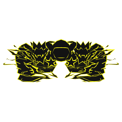 Cartoony Yellow Hood Dragon Wings Aura Combo Roblox item