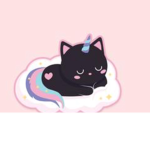 Chloe the caticorn gamer