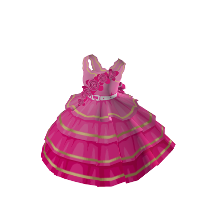 Pink rose dress thumbnail