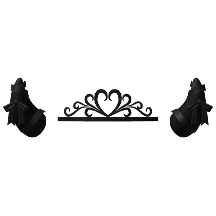 Princess Devil Imp Horns - Black Goth