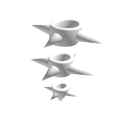 White Spiked Band (For Korblox) thumbnail
