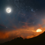 STARS shining with the MOON