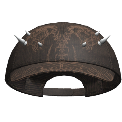 Dual Skeleton Skater Cap Brown
