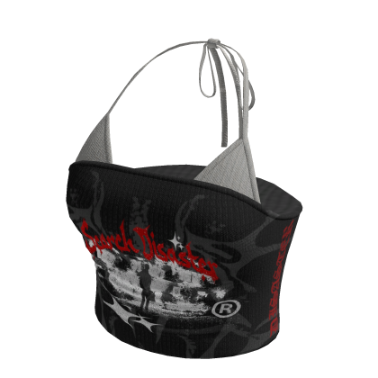 SCORCH Black Camo Gothic Halter Top