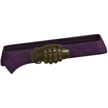 Y2k Grunge Grenade Belt Purple 3.0