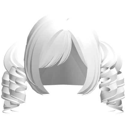baby curly twintails in white Roblox item