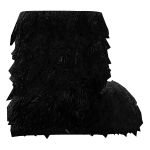 Fuzzy Fur Beastie Boots Black