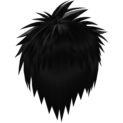 Black Messy Emo Vkei Hair Roblox item