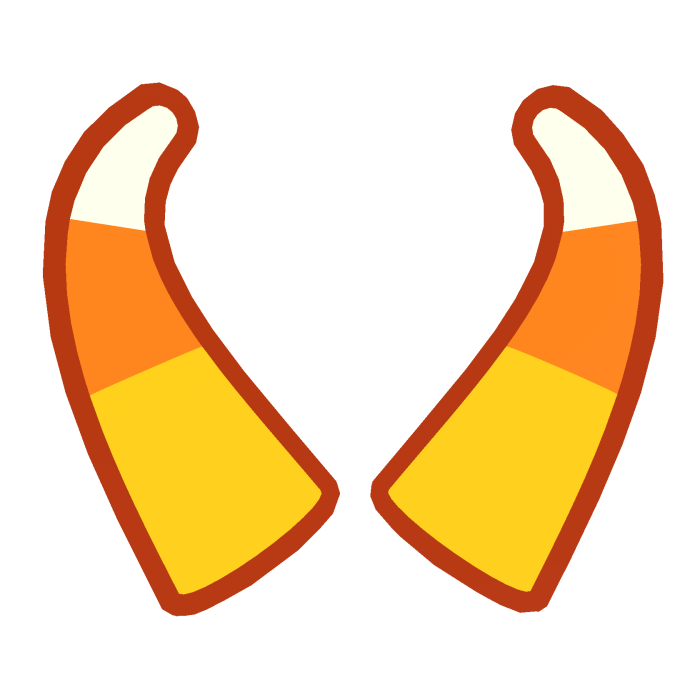 Candy corn horns 